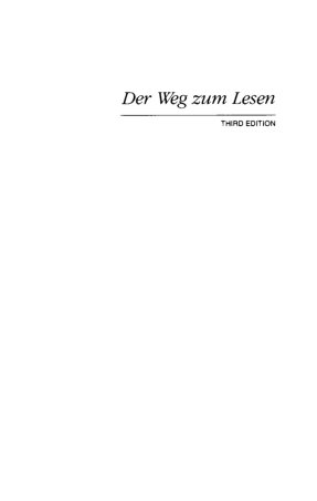 Der Weg zum Lesen