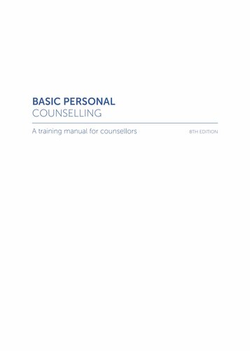 Basic Personal Counselling