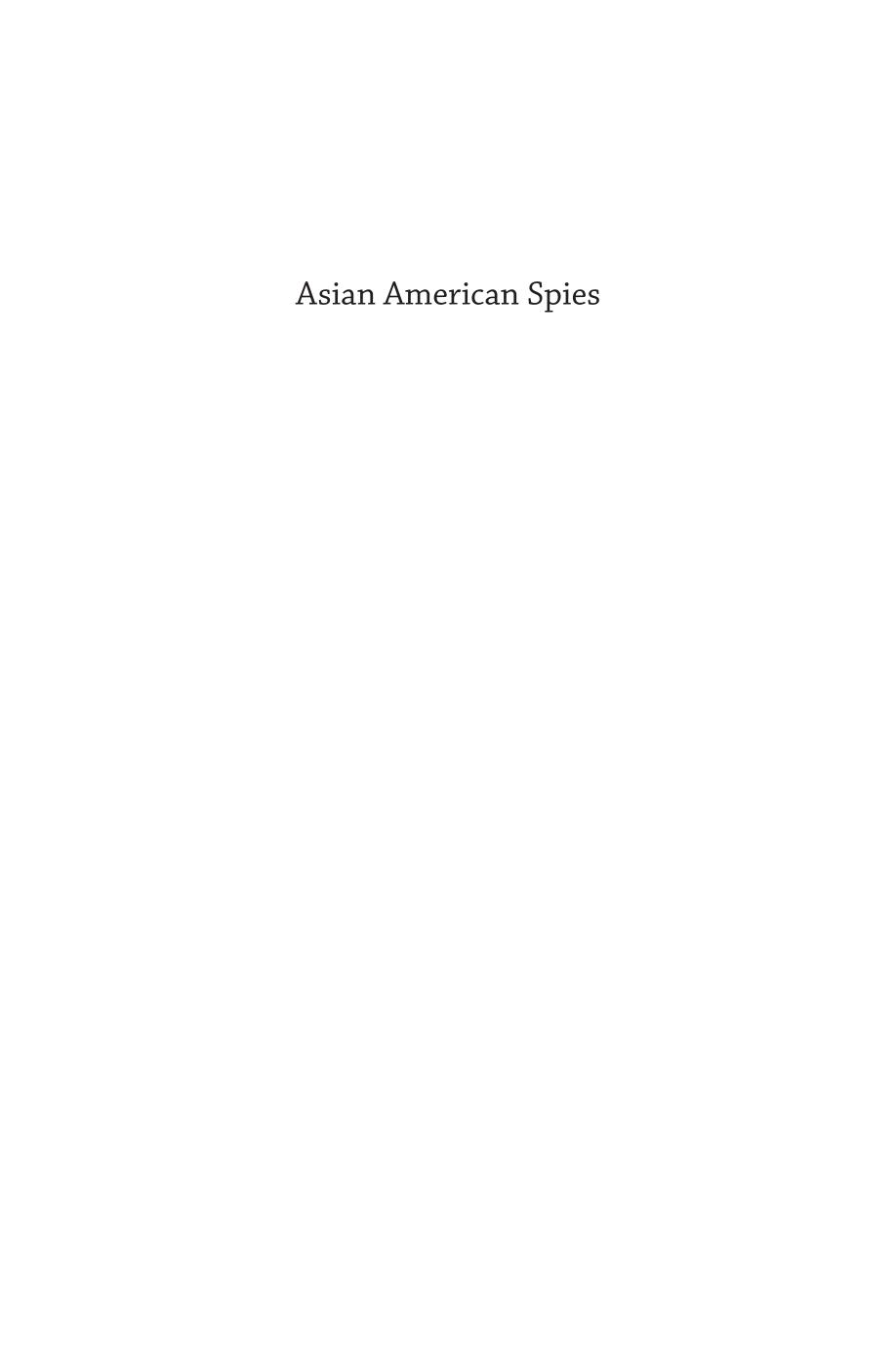 Asian American Spies