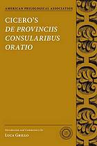 Cicero's de Provinciis Consularibus Oratio