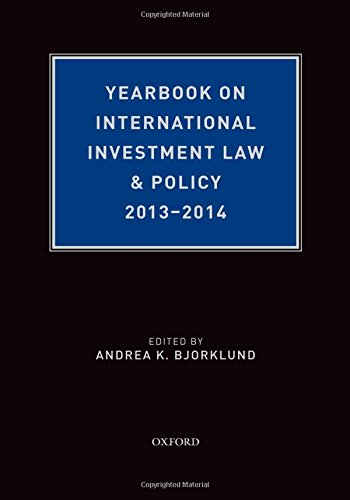 Yearbook on International Investment Law &amp; Policy, 2013-2014
