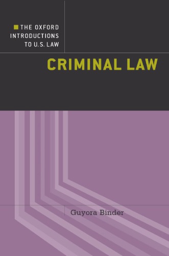The Oxford introductions to U.S. law. Criminal law