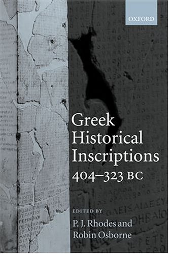 Greek historical inscriptions, 404-323 BC