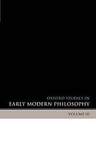 Oxford studies in early modern philosophy