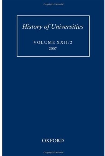 History of Universities: Volume XXII 2