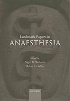 Landmark Papers in Anaesthesia