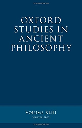 Oxford studies in ancient philosophy