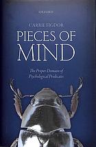 Pieces of mind : the proper domain of psychological predicates