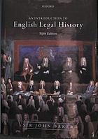 Introduction to English Legal History