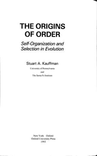 The Origins Of Order