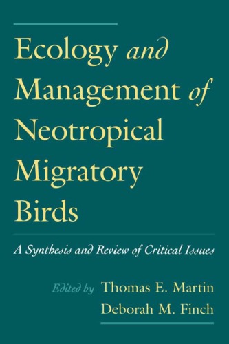 Ecology And Management Of Neotropical Migratory Birds