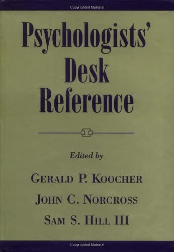 Psychologists' Desk Reference