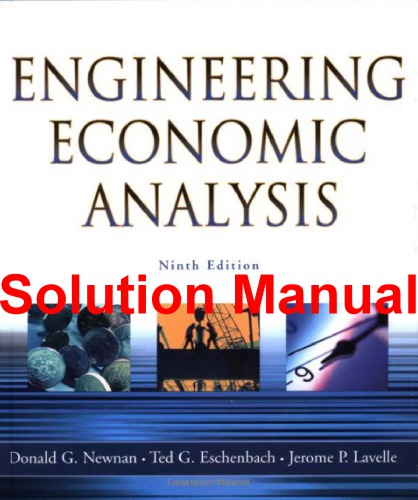 Engineering Economic Analysis