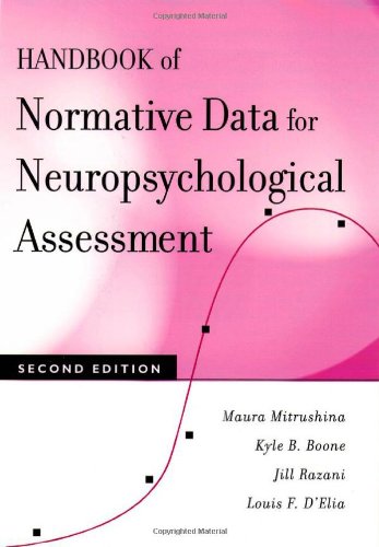 Handbook of Normative Data for Neuropsychological Assessment