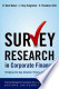 Survey Research in Corporate Finance