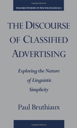 The Discourse of Classified Advertising