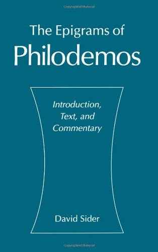 The epigrams of Philodemos