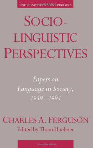 Sociolinguistic perspectives : papers on language in society, 1959-1994