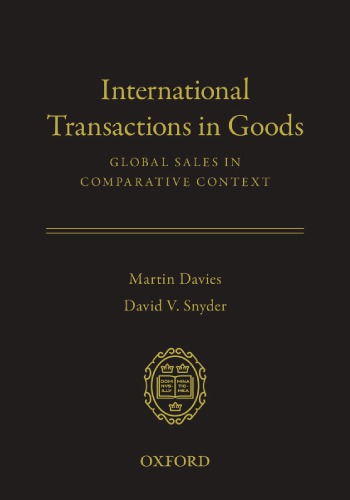 International Transactions in Goods