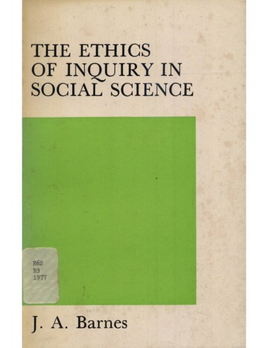 Ethics of Inquiry in Social Science