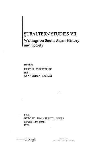 Subaltern Studies