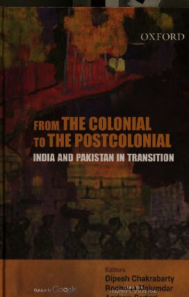 From the Colonial to the Postcolonial