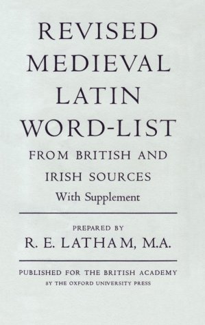 Revised Medieval Latin Word-List from British and Irish Sources