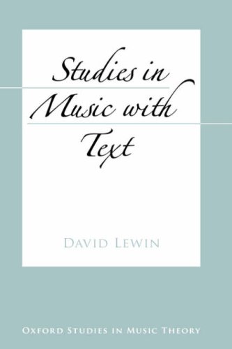 Studies in music with text