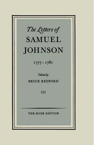 Letters of Samuel Johnson (Vol 3)