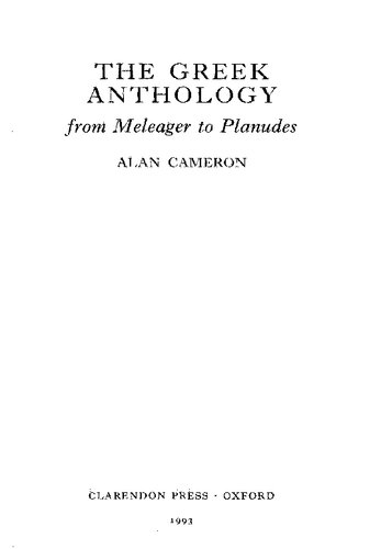 The Greek Anthology