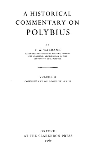 A Historical Commentary on Polybius, Volume 2