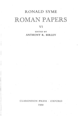 Roman Papers