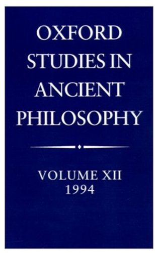 Oxford Studies in Ancient Philosophy