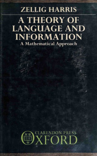 A Theory Of Language And Information