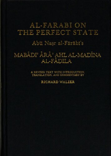 Al-Farabi on the Perfect State