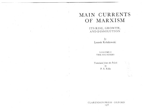 Main Currents of Marxism