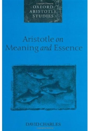 Aristotle on Meaning and Essence