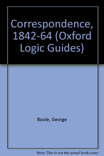 The Boole-Demorgan Correspondence, 1842-1864