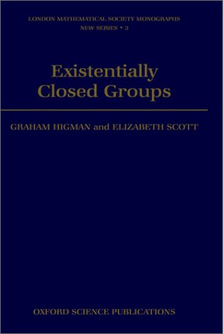 Existentially Closed Groups