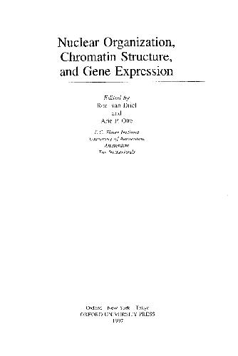 Nuclear Organization, Chromatin Structure, And Gene Expression