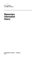 Elementary Information Theory