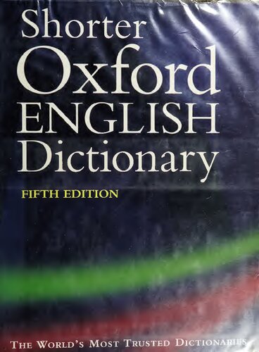 Shorter Oxford English Dictionary