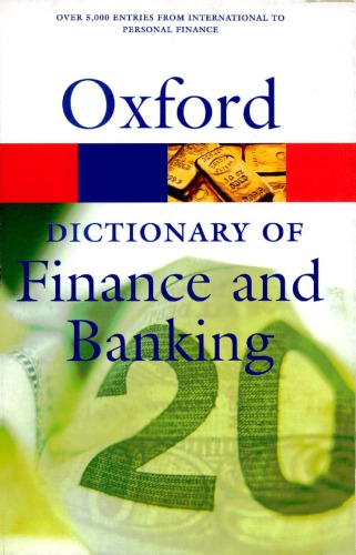 A Dictionary of Finance and Banking