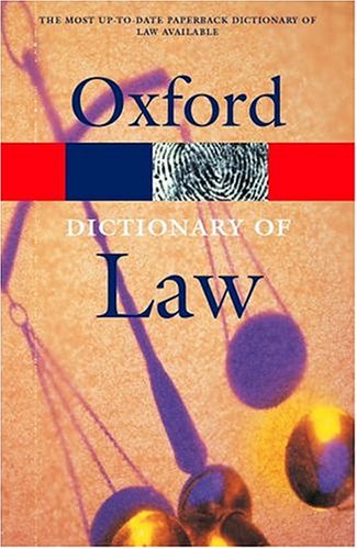 A Dictionary Of Law