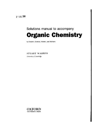 Solutions Manual for Organic Chemistry