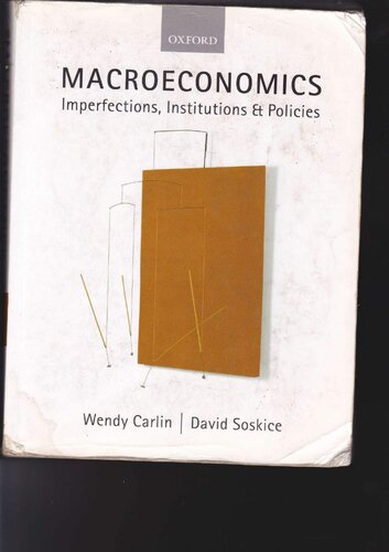 Macroeconomics: Imperfections, Institutions and Policies