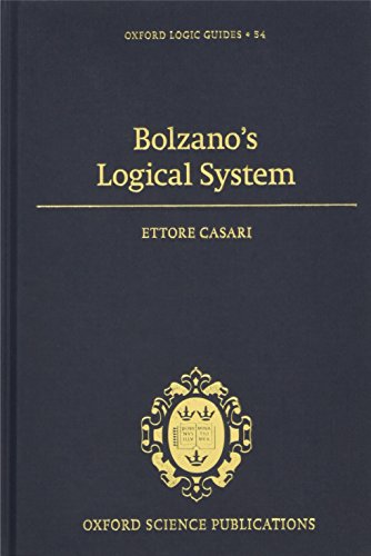 Bolzano's Logical System