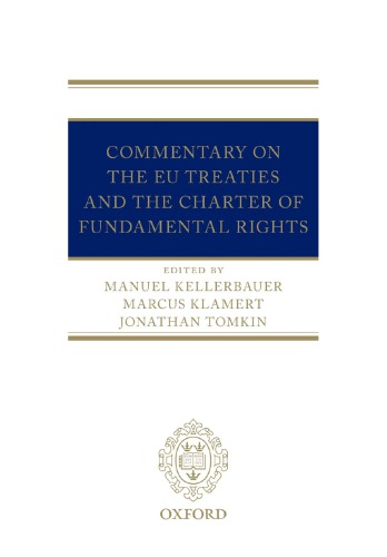 Commentary on the Eu Treaties and Charter