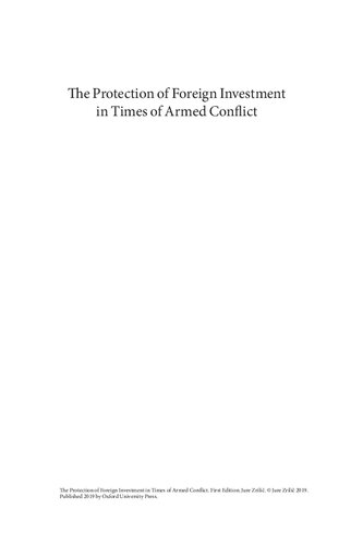 The Protection of Foreign Investment in Times of Armed Conflict