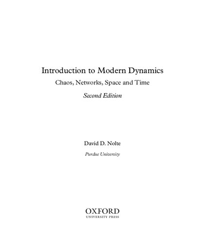 Introduction to Modern Dynamics